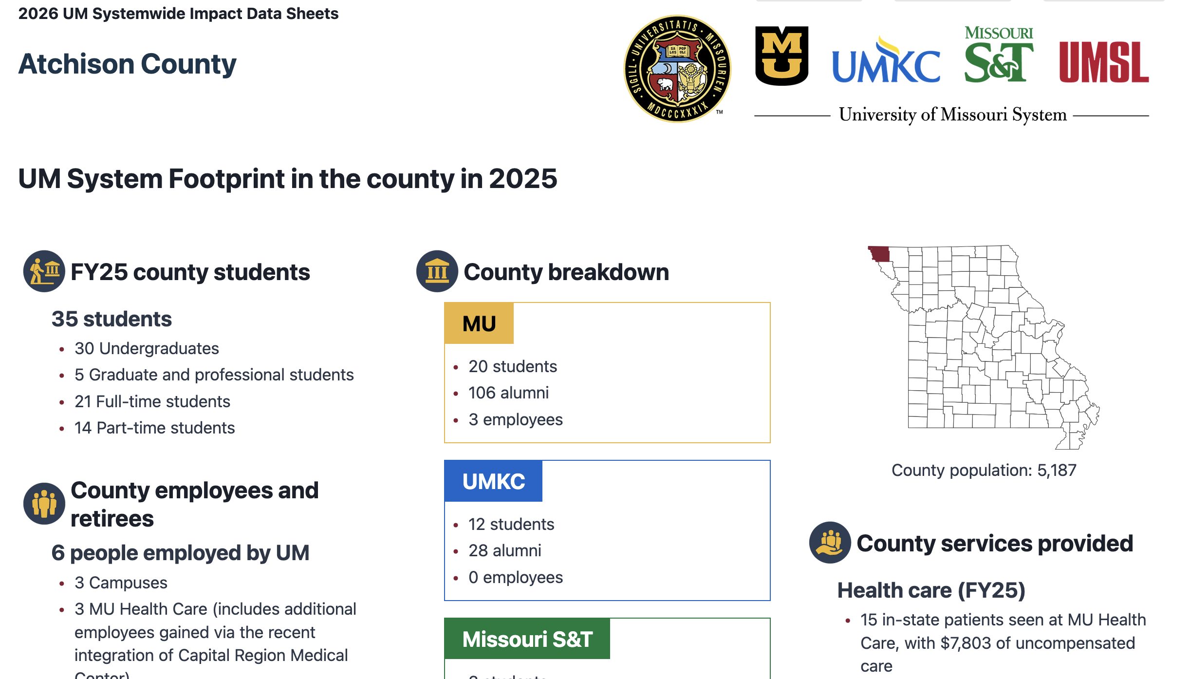 A screenshot of the Impact Reports map selection interface.
