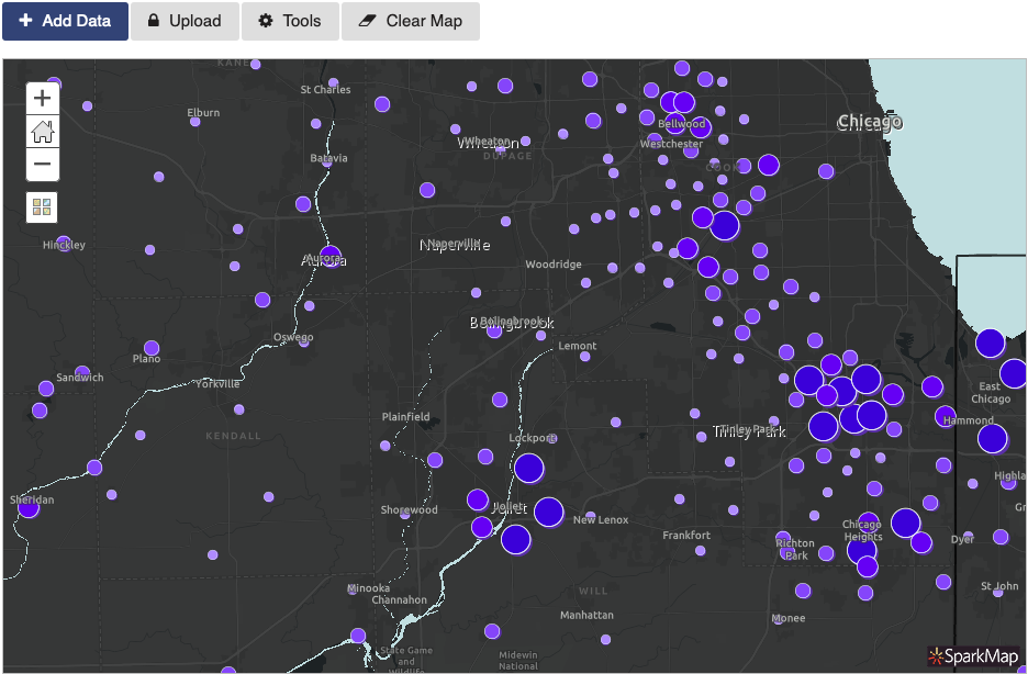 SparkMap Map Room